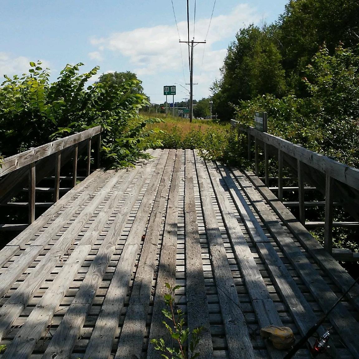 ImLovingNH's tweet image. #gilfordnh snowmobile bridge