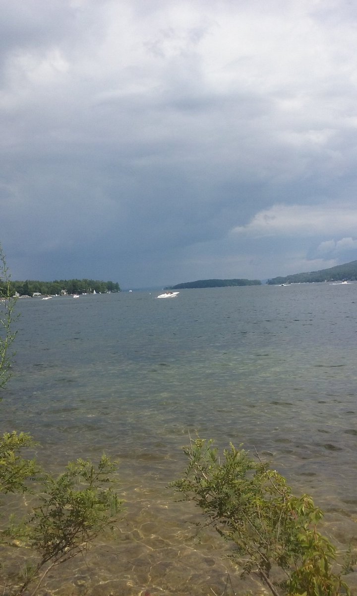 ImLovingNH's tweet image. #lakewinniprsaukee Last week storm coming in