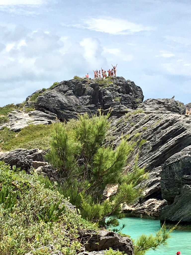 KCFH_Monarchs's tweet photo. KCFH went for a climb after their first practice session today! #KCFHBermuda https://t.co/RG7fr5airQ