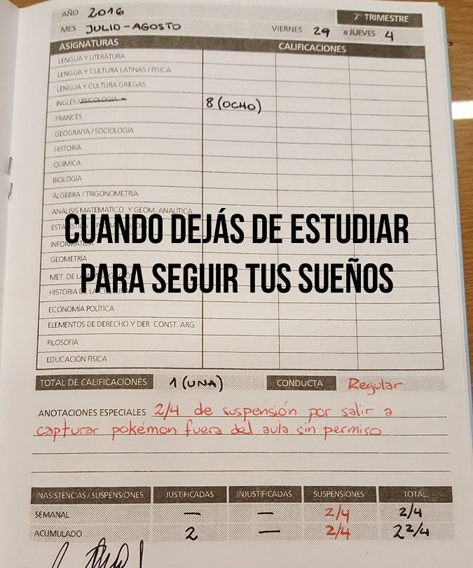 matturock's tweet photo. Cuando dejás el colegio por #PokemonGo https://t.co/TQTDje4VSS