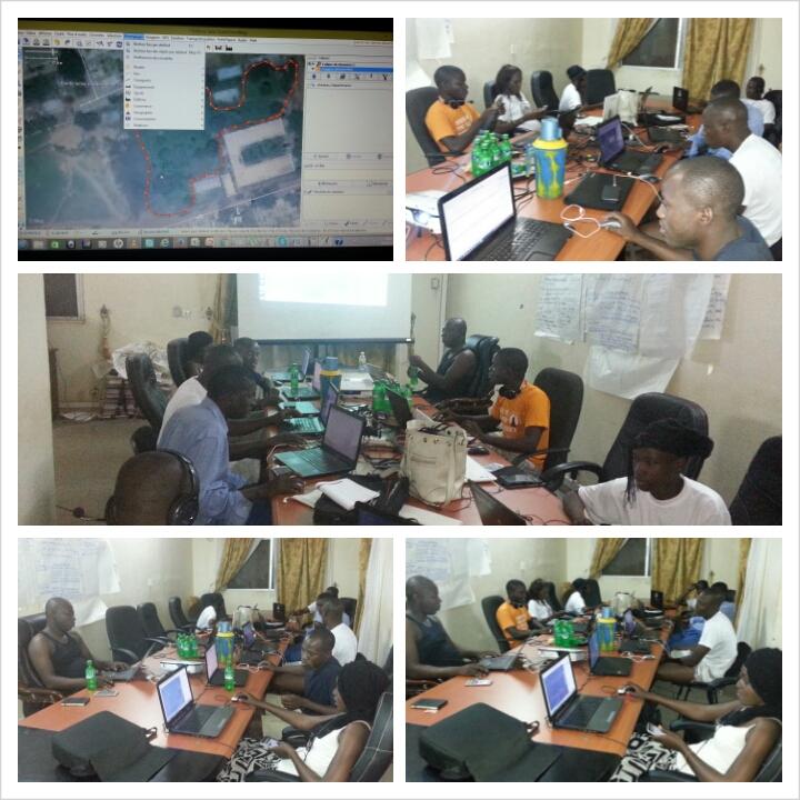 DoubassinDao's tweet photo. Après les ateliers les membres de @OSM_Ml se regroupent pour faire un #Mapathon #Map4Mali #Map4Segou https://t.co/IdDGyTwVKO