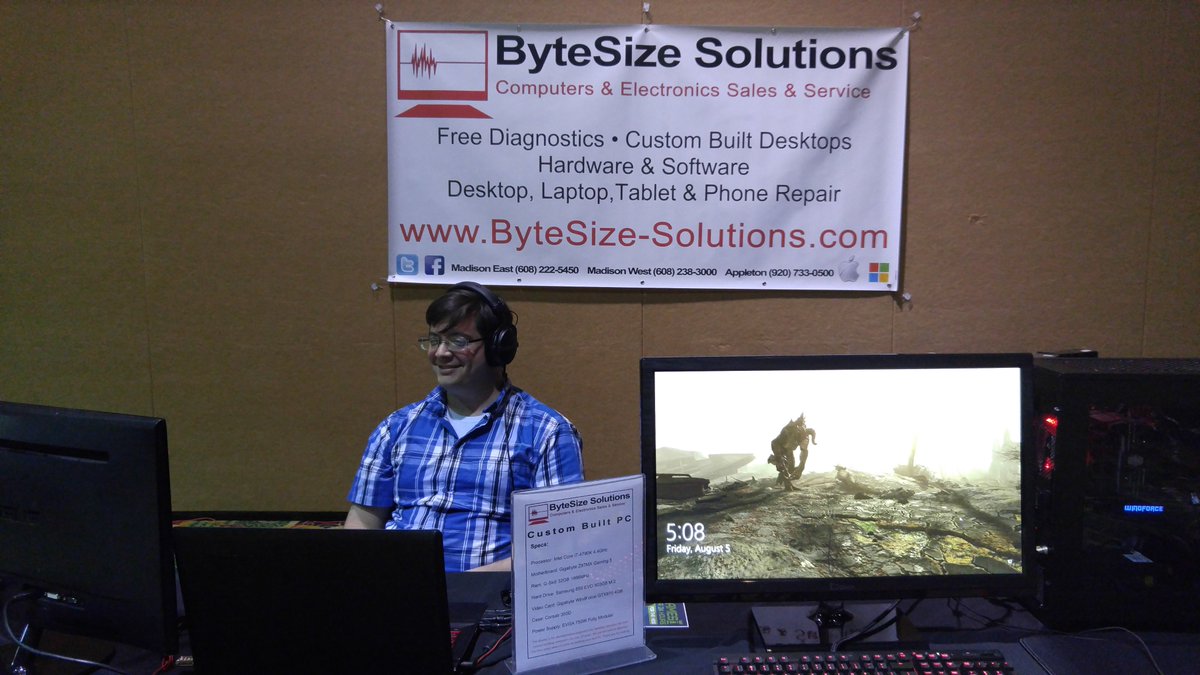 MidWestLAN's tweet image. ...@GAMDIAS, @CPUmag, be quiet!, and of course @Bytesize_Tech - who are on site at the LAN! Check out their booth!