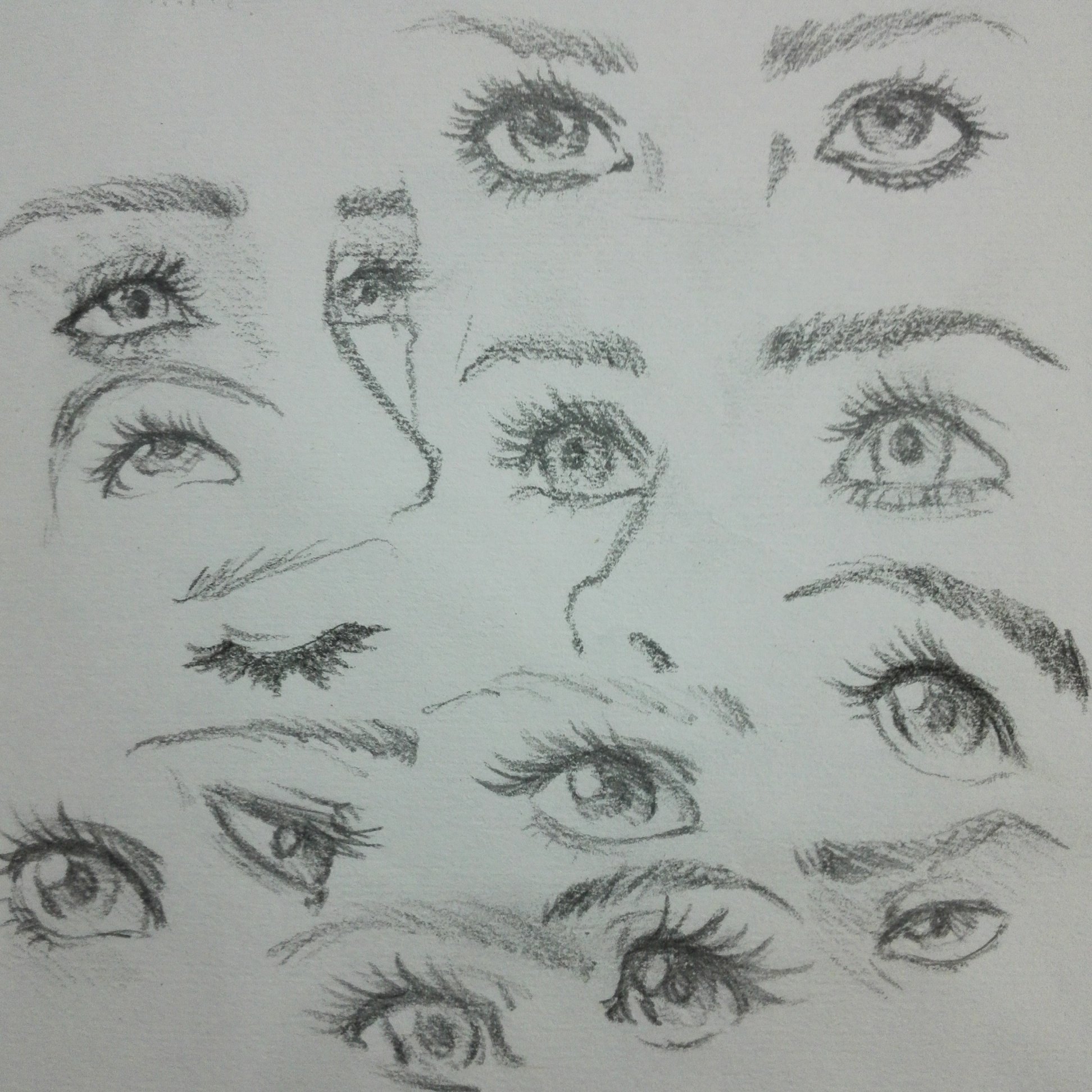KaenBlue 💙 on Twitter: "Some #eyes practice, #art #artwork #drawing #