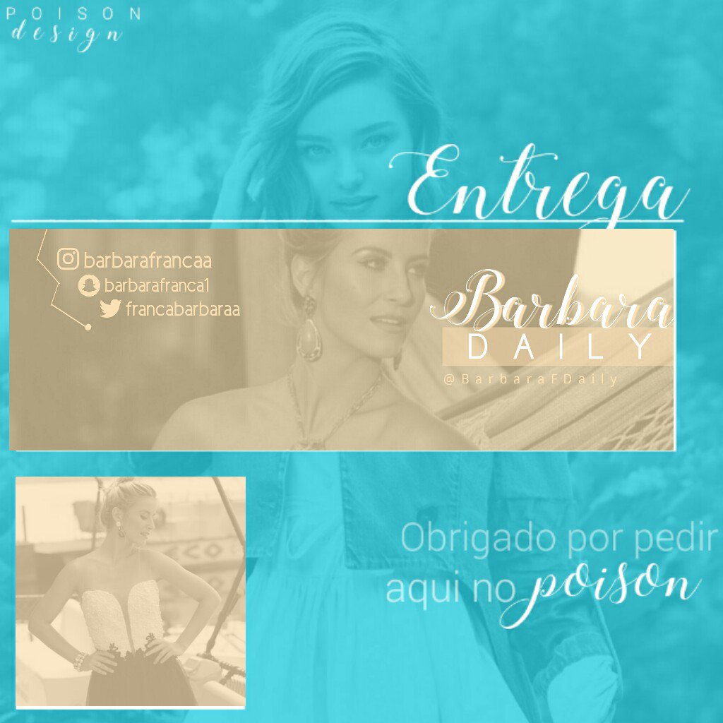 poisondesigns's tweet photo. Pedido de: @BarbaraFDaily 
Obrigado por pedir aqui no Poison.
Design para Twitter © 2016 https://t.co/9f7wOtedI5