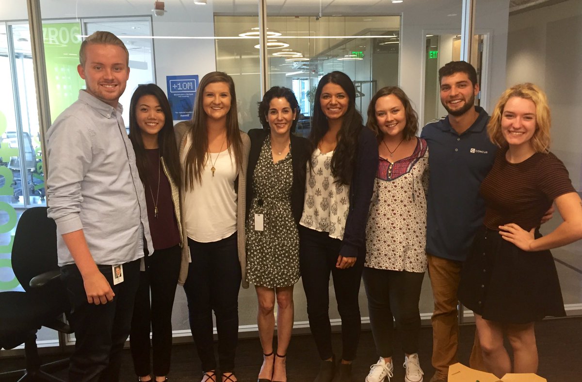 jessicamshapiro's tweet photo. Always love learning from our #InternsatConcur. Had a great time at lunch today! @SAPiXp https://t.co/a1Q2vQMfco