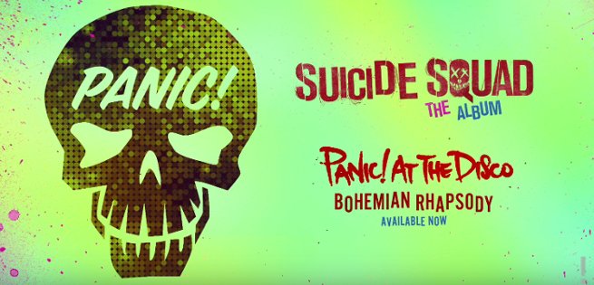ComicBookNOW's tweet photo. SUICIDE SQUAD: Panic! At The Disco's Bohemian Rhapsody Released https://t.co/uh1znhfMDU https://t.co/1fV5a3ZNFu