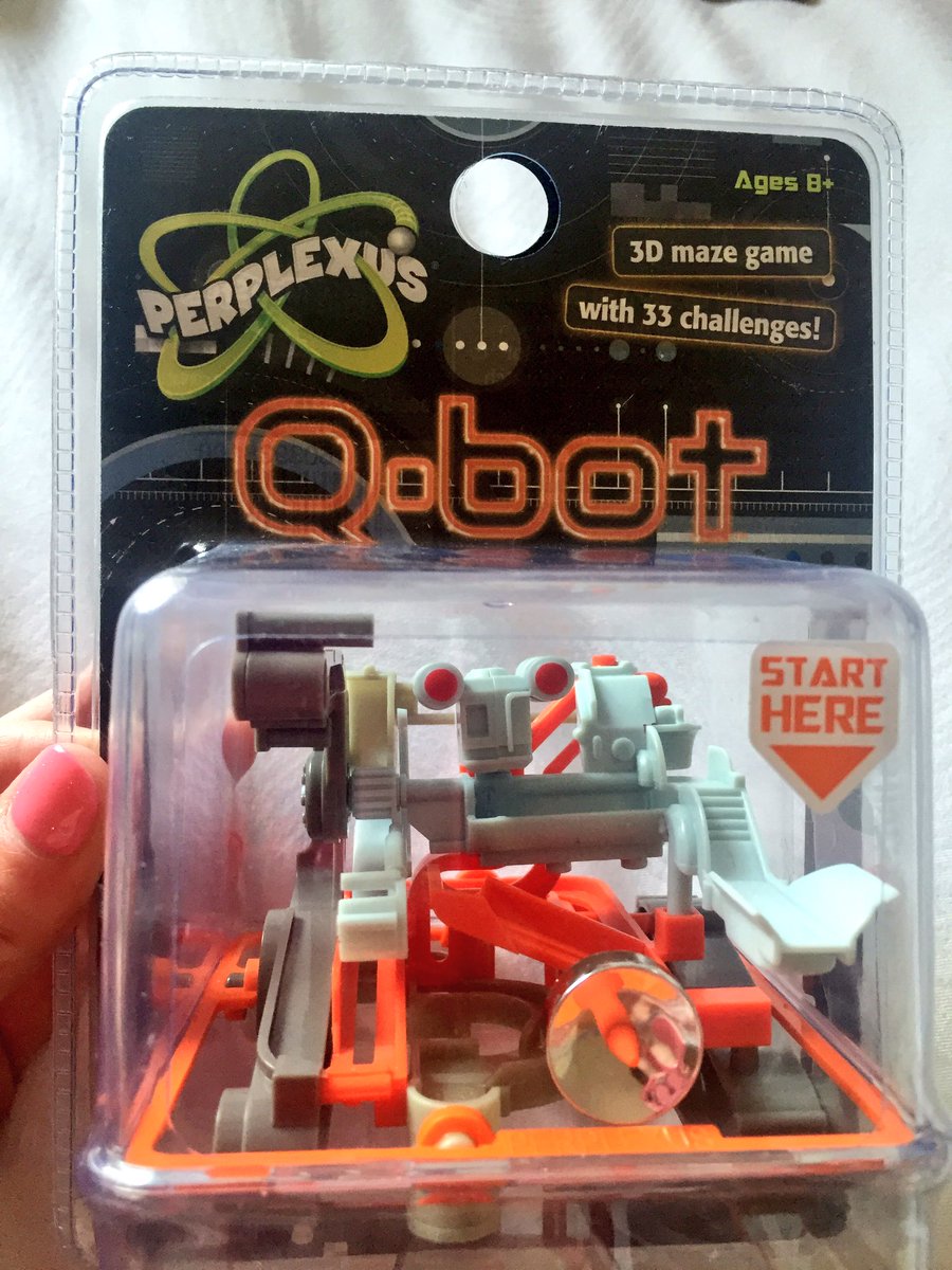 ThatAshleyErin's tweet image. My kiddos are going to love this Q-bot 3D maze game from #perplexus how cute! #MomSelect #MyPrintly