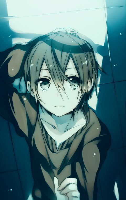 It's a mystery as to why he's lying on the ground looking so lost, lonely, and even a bit frightened.