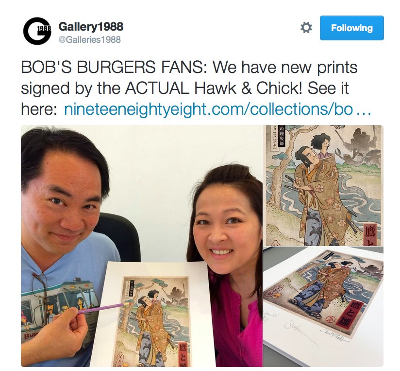 KeisukeHoashi's tweet photo. Check this out #BobsBurgers writers - AND THX! @InternetKelvin @Deerflesh @benner @WendyMolyneux @LizzieMolyneux https://t.co/fjuu9NBHbC