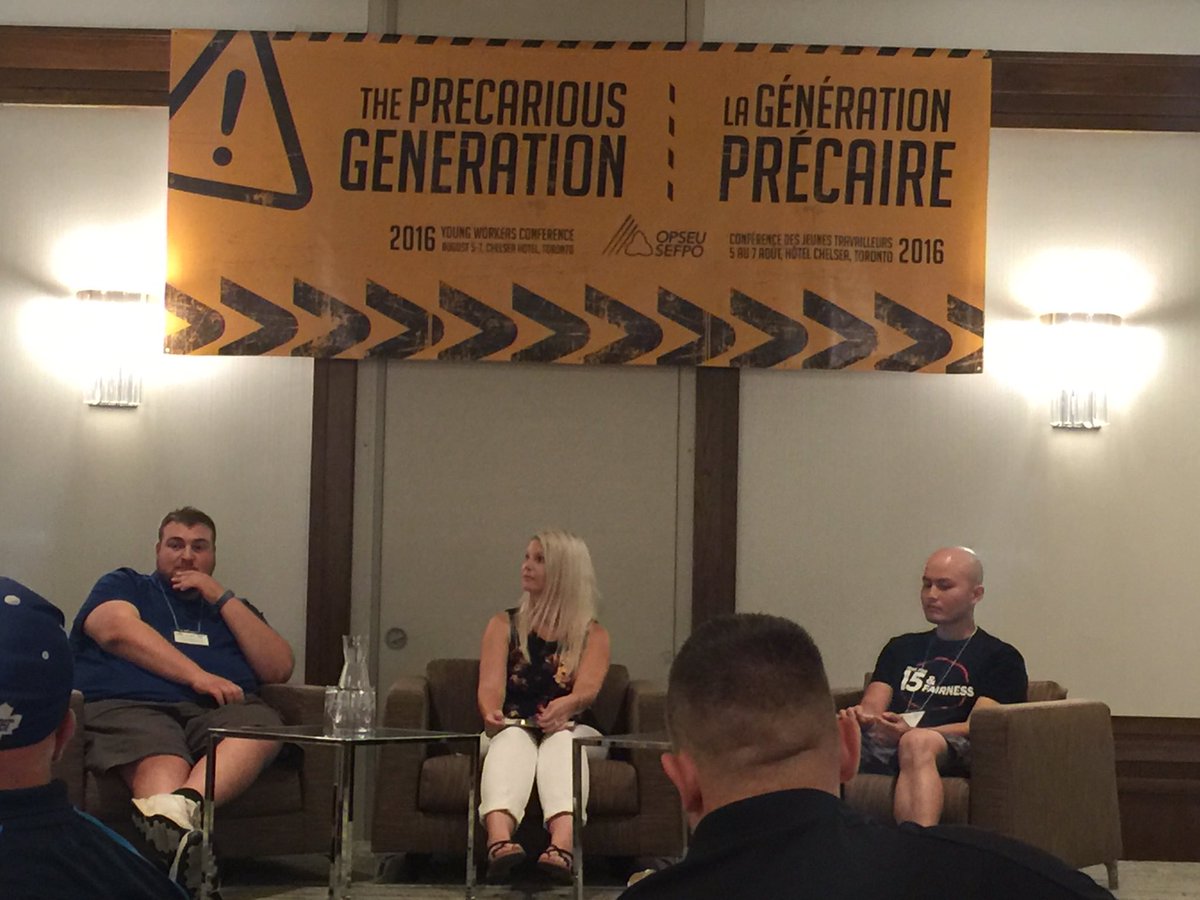 Jammeliajames's tweet photo. Our panel for tonight! #youngworkers2016 @OPSEUPYC @OPSEU https://t.co/mI0ahLGb0b