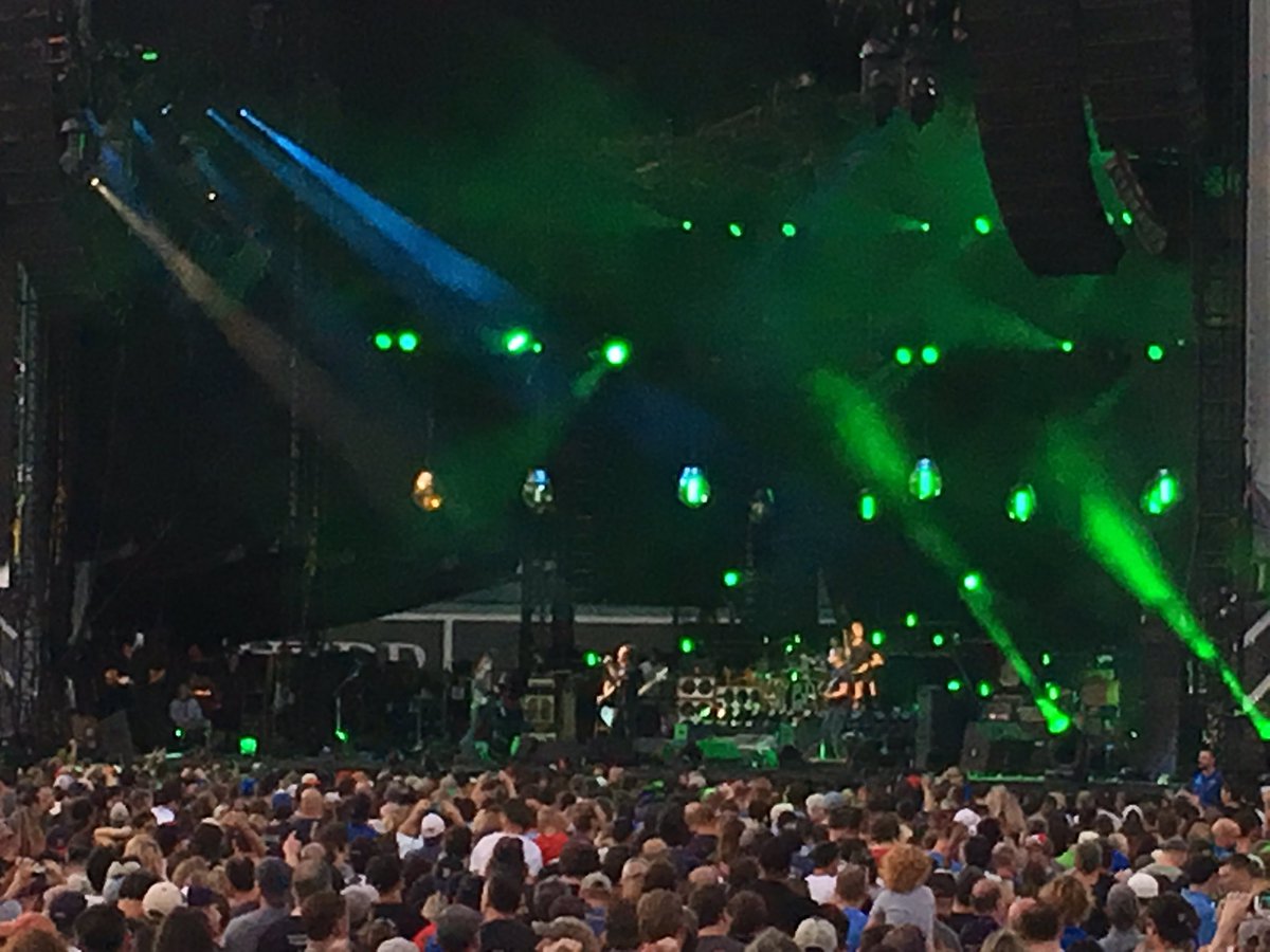 mparola's tweet photo. Some live @PearlJam at @fenwaypark! Ha, totally thought my seats would be better. But still awesome. https://t.co/4WYZkief5Q