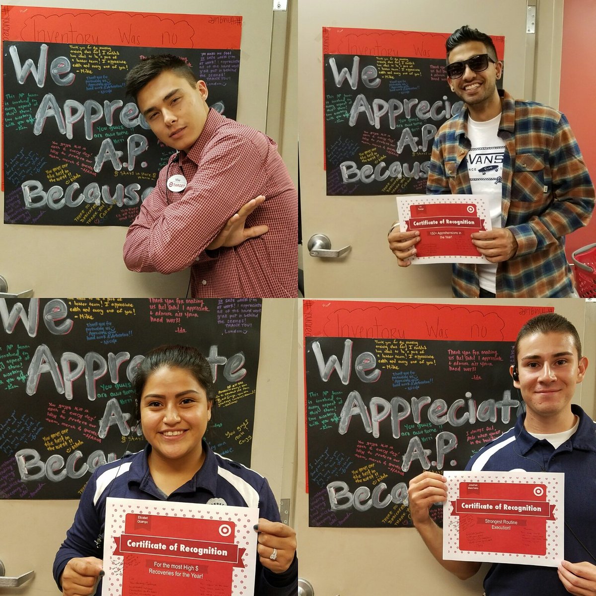 #APappreciationday 4 outta 9 of #AnaheimDreamTeam 's finest!! #G296 <a href="/bcormalis/">Barbara Mari</a> @Ricky_Fair_TGT <a href="/chris_hicks2/">Christopher Hicks</a>