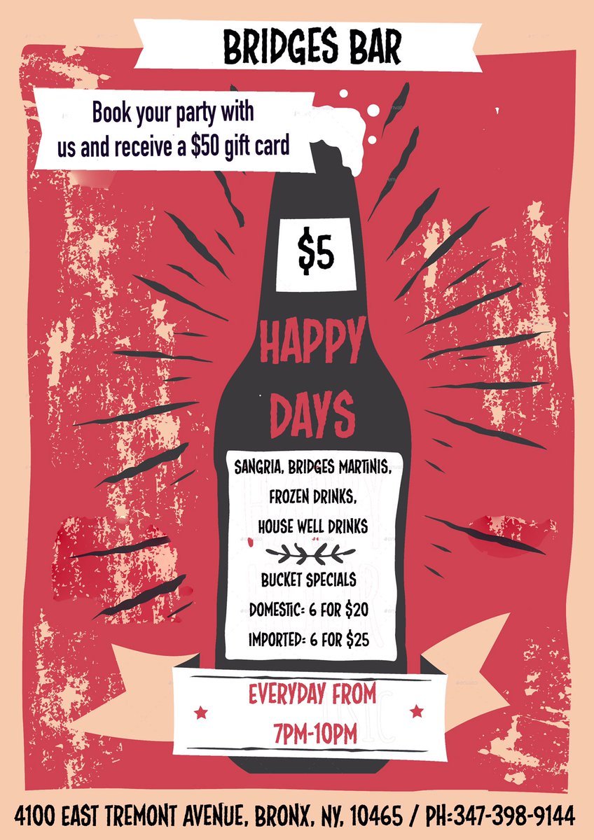 Let's make your nights more memorable and more easy on your wallet. #Bronx #bronxny