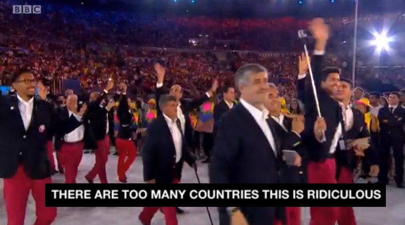 The person doing the BBC captions has just given up now #OpeningCeremony