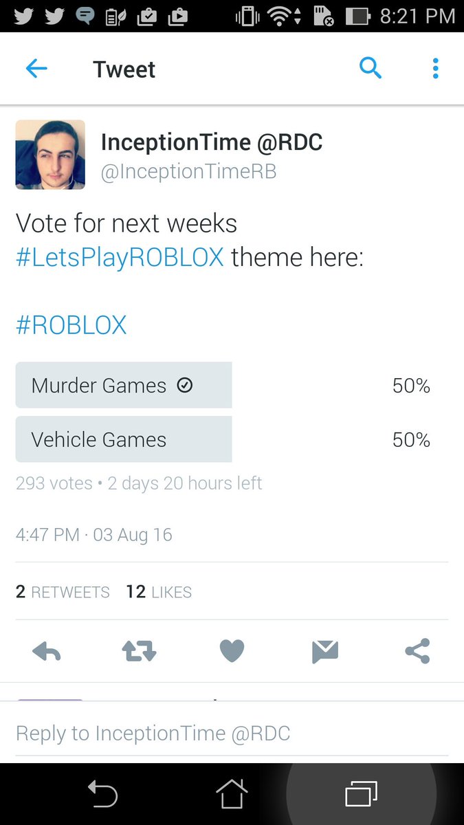 Rhyan Smith On Twitter Vote For Next Weeks Letsplayroblox Theme