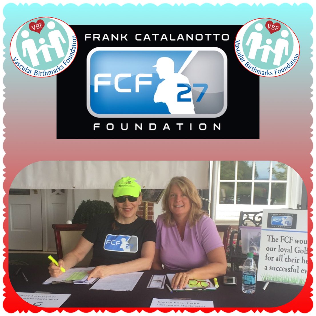 VBirthmarks's tweet photo. Dr. Linda and Kathy working the check in at @FCatFnd 6th annual #PlayingForeACause #birthmarkawareness https://t.co/PRVAplUVLl