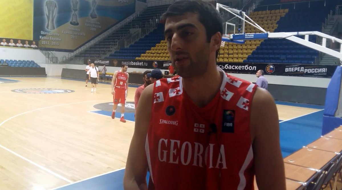_GeoBasketball's tweet photo. .@gioshermadini excited to play @russiabasket "We know they are very strong team!" #RUSGEO https://t.co/nqUyhkMKnf