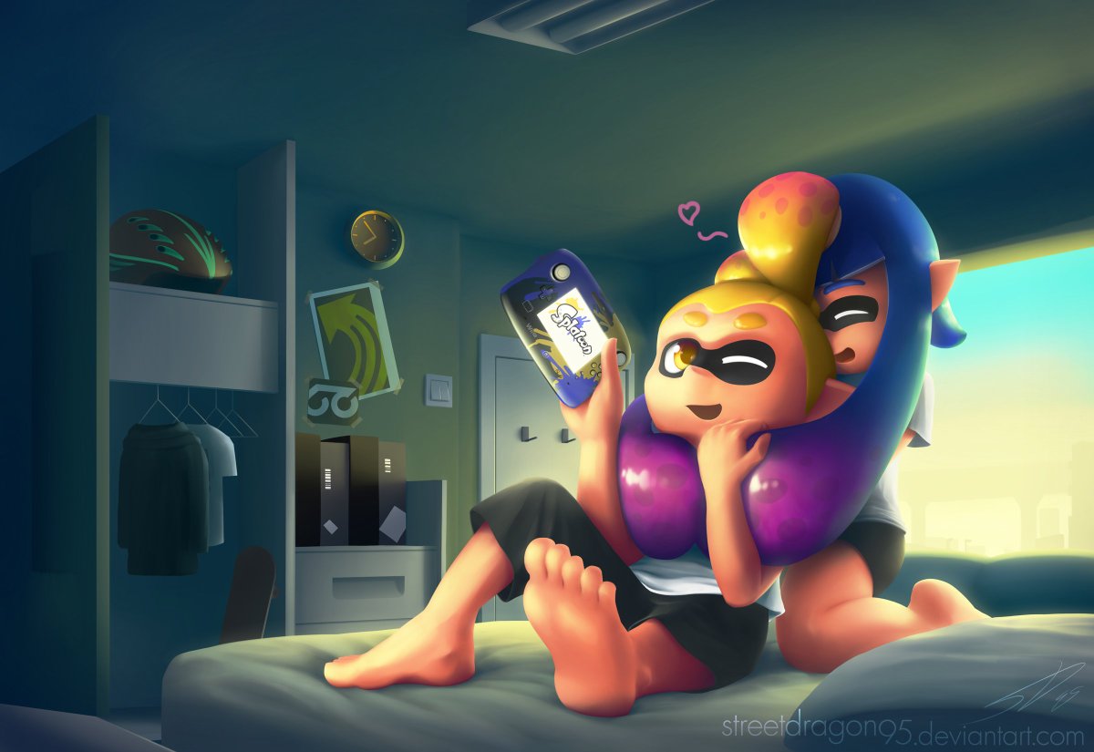 deg_team's tweet photo. Jouer en duo à #Splatoon. https://t.co/RaRbGtV2EM