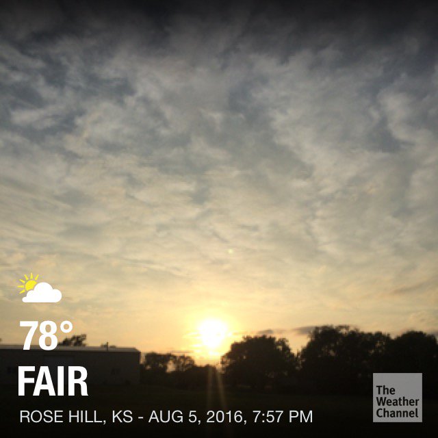 msdrpepper's tweet photo. #CheckOutMyWeather @weatherchannel #popcorn @sunset_wx https://t.co/MXDdR5wgqW