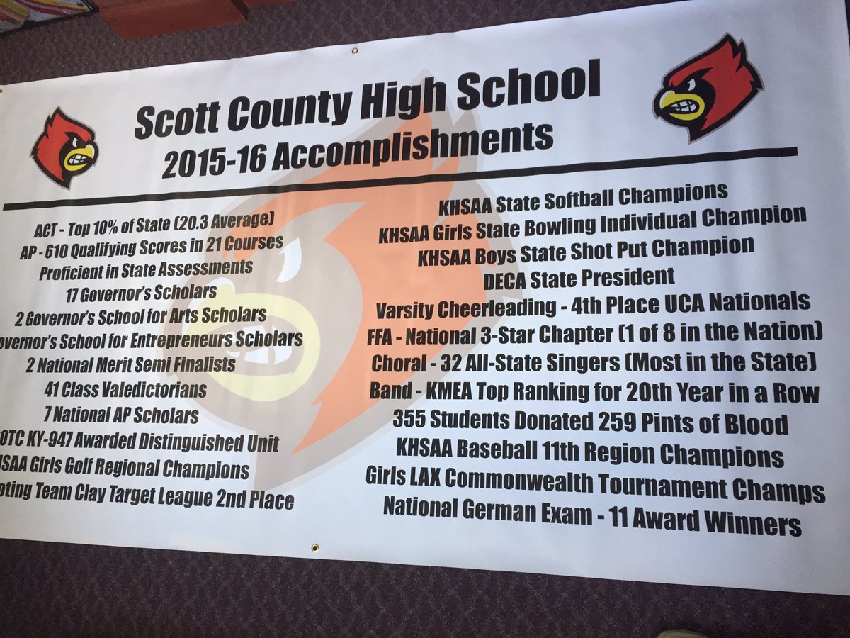 The new hallway banners showed up today! #cardinalstrong