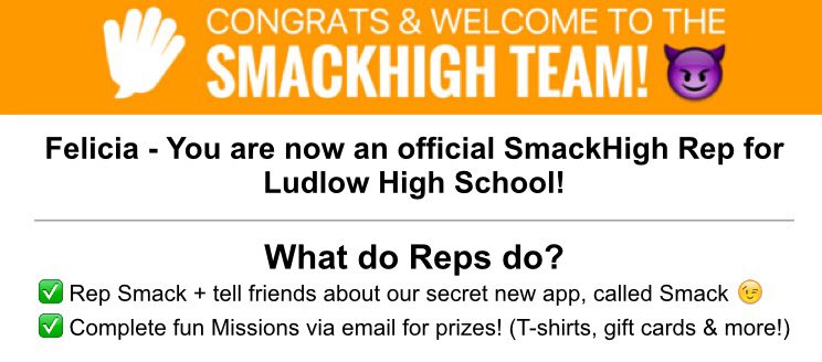 FeliciaRobare's tweet photo. Officially a Smack High Rep!!😊😝 https://t.co/KoeNLQceRJ @SmackHigh @SmackHighTeam #SmackHigh https://t.co/j1IZxlTWRj