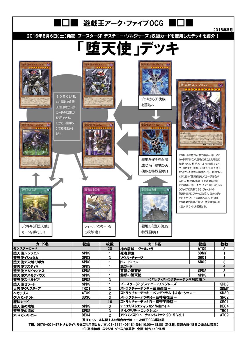 公式 遊戯王ocg در توییتر デッキレシピ紹介 本日発売 ブースターsp デステニー ソルジャーズ 収録カードを使った 堕天使 デッキ レシピを紹介 墓地から力を引き出す新たな 堕天使 が登場だ 商品hp T Co Cyjbpollmb