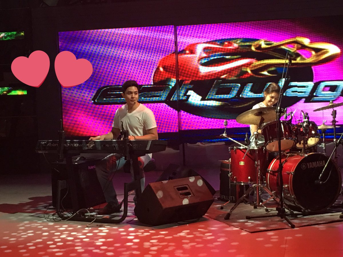 EatBulaga's tweet photo. They will make good music together :)  #ALDUBIYAMPasasalamat https://t.co/9dEegaOELU