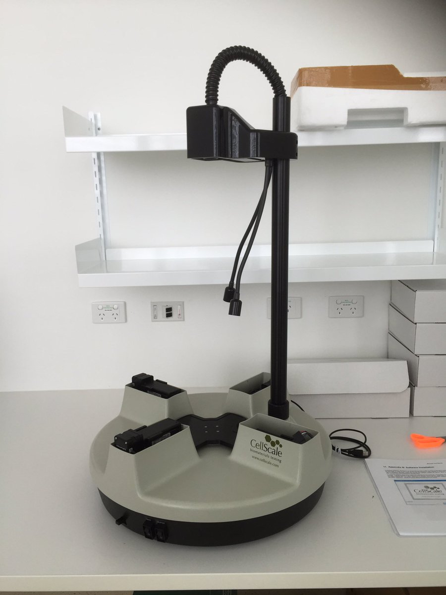 BarryJ_Doyle's tweet photo. Unpacked our new toy yesterday #cellscale #biomech #vasclab https://t.co/e0hFD3RO1N
