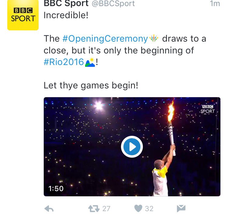 killiecheese's tweet photo. The opening ceremony is over except on the 'live" @nbc @NBCOlympics coverage https://t.co/oiIrrEL8fq