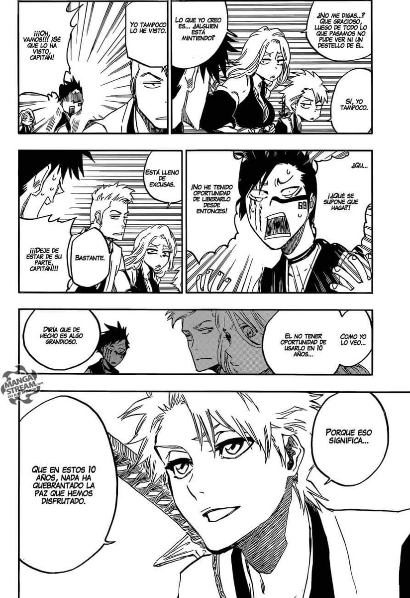 Harumaki03's tweet photo. #Hitsugaya y #Matsumoto haciéndole bullying a #Shuuhei 😂 #Bleach #ThePerfectEnd y Matsumoto no vio a copito crecido😢 https://t.co/5eHXBIcFNa