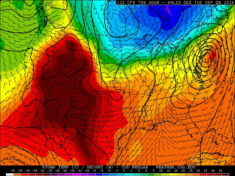 StormchaserNYC's tweet image. #Hurricane on the #CFSv2 #computermodel! I am excited! With the Altlantic is so warm, I am not shocked #NYCHurricane