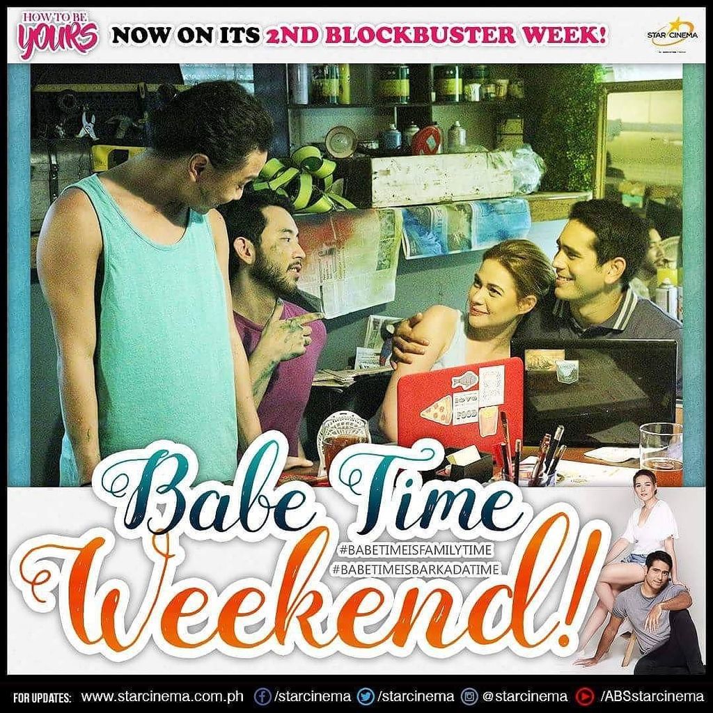 StarCinema's tweet photo. Enjoy the lunchdate with your barkada today! Because #BabeTimeIsBarkadaTime! #HowToBeYours #HowToBeYours2ndBlockbus… https://t.co/TkZHlpoO3k