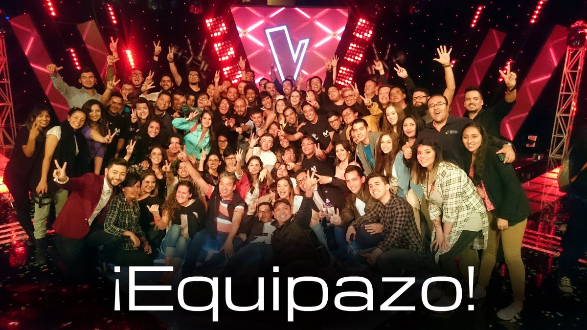 El otro Team ganador de <a href="/LaVozEcOficial/">La Voz Ecuador</a> el Team de producción!! Gracias #Full