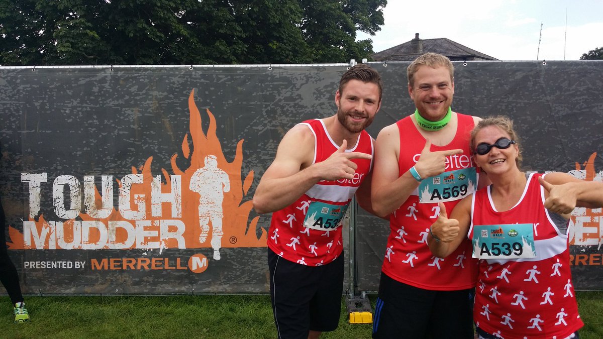 Cheering on <a href="/connect/">antichrist</a> tough mudder team running for Jenny B's charity <a href="/Shelter/">Shelter</a>