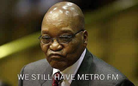andiswambhalati's tweet photo. Jacob be like "at least we still got Metro FM" #WhereIsZuma https://t.co/m9XHPhnDxU