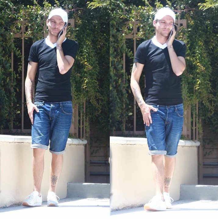 AllAbout1DItaly's tweet photo. Louis talking to the phone in LA (5-8-2016)-S. https://t.co/hlXla8MUfQ