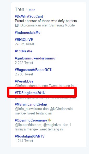 beyubaystory's tweet photo. Setelah #TSD2016 trending topic sekarang #TDSingkarak2016 Ayo ramaikan acara @tdesingkarak 2016 https://t.co/UEnMxlFzwD