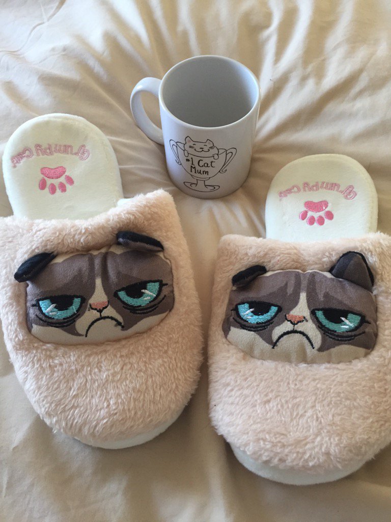 grumpy cat slippers