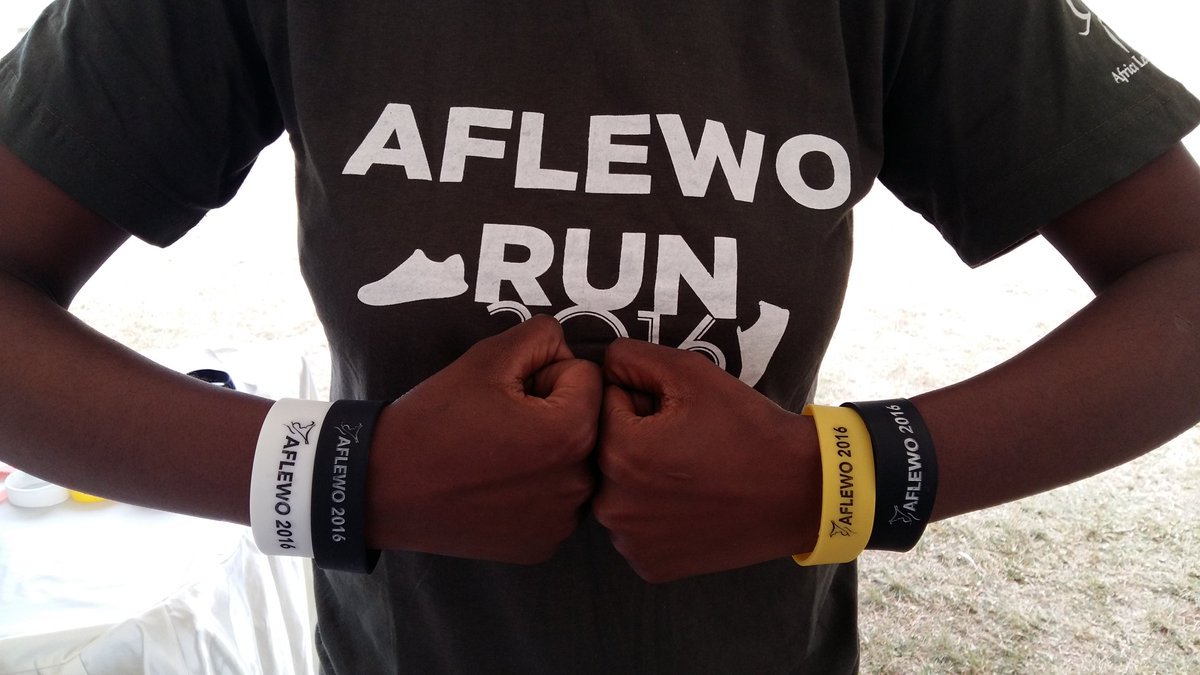 Cool Wristbands On Sale! Get Yours At The Merchandise Stand @nairobiprimary @AFLEWO #AFLEWORun2016 
#BadaeArts