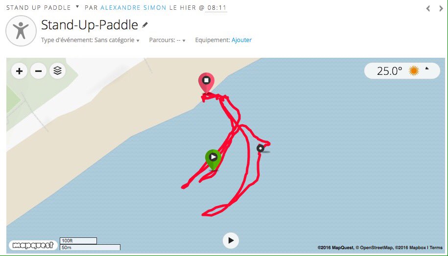 asimonstweets's tweet photo. Yeah!!! Nouvelle activité -Stand Up Paddle- avec ma fidèle #910xt ... Merci @GarminFrance @Garmin @garminconnect ! https://t.co/CfoPFzN8oY