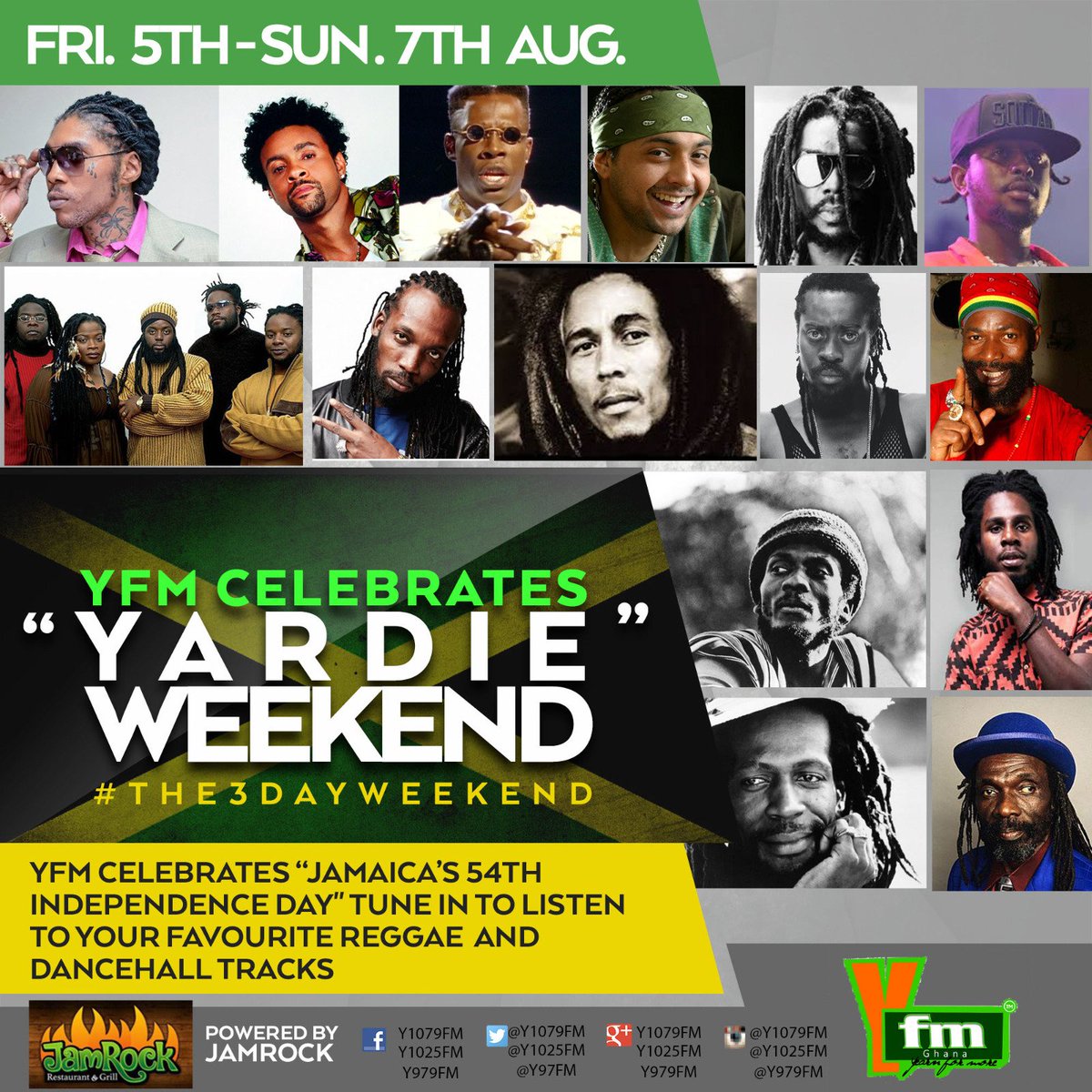 Y979FM's tweet photo. Taking You Closer To JAMAICA! 
 #YardieWeekendOnY Only on #YFMGhana Home Of #The3DayWeekend 🇯🇲 
★☆★Keep It Locked★☆★ https://t.co/noAV4jla7q