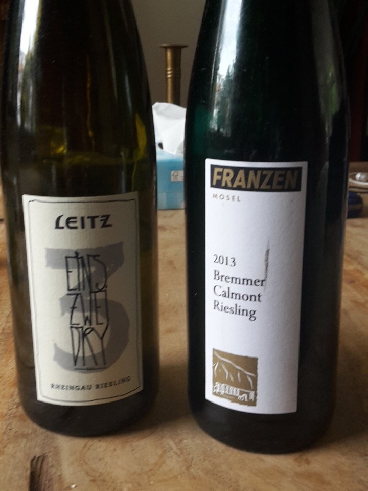 Twee zeer smakelijke #riesling Vooral Franzen was een verrassing, bijzonder van smaak. Anders dan anders!