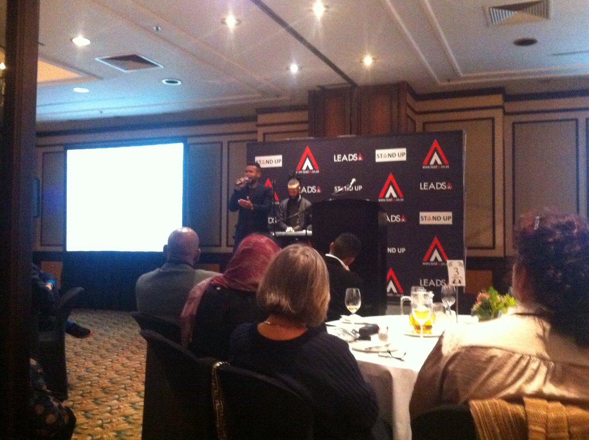 Pags_SA's tweet photo. @chadsaaiman on stage! @lead_sa @kfmza #youthheroes https://t.co/GGdWYomwcy