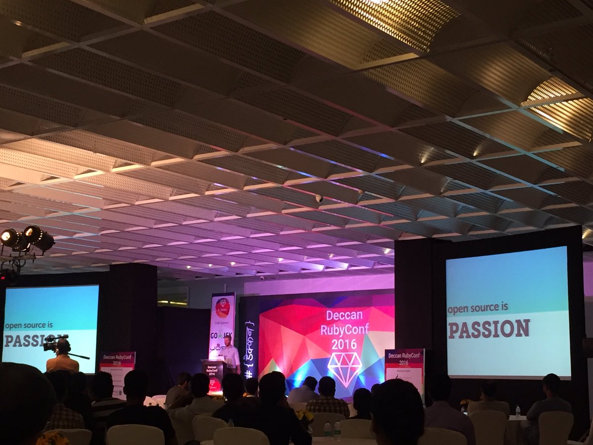 pramod_shinde's tweet image. @pat says open source is passion @gautamrege says we have a platform for passion #codecuriosity #DeccanRubyConf