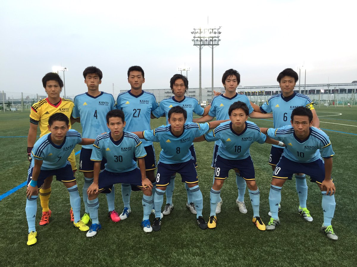 関東学院大学サッカー部 総理大臣杯１回戦 J Green堺 S6フィールド 関東学院大学vs日本文理大学 キックオフ