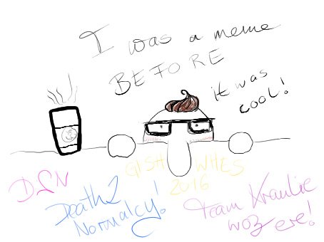 TheGingeNinj's tweet image. Can I get some love for the original meme? #killroy #hipster #hipsterkillroy #gishwhes #gishwhes2016 #lovememe