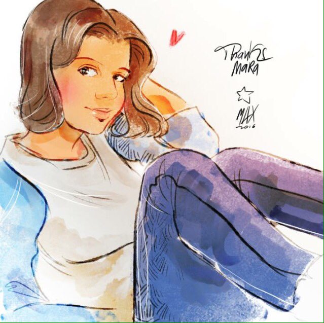 LamagnaMara's tweet photo. Who likes the portrait of me drawn by the fantastic @maxrambaldi ?💕I LOVE IT!!!💕 (follow her!) #maxrambaldi https://t.co/hQ4gdMhW7I