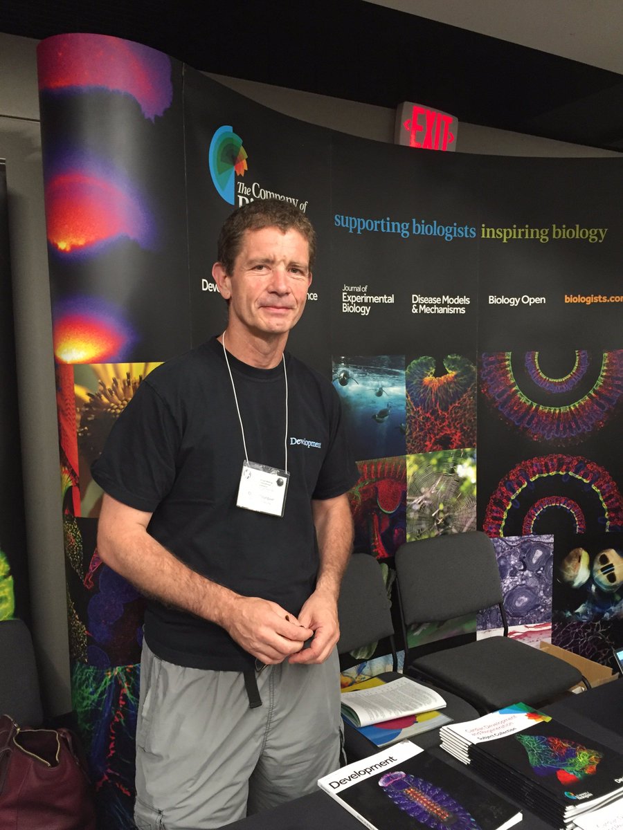 Dev_journal's tweet photo. At #2016SDB Come to the @Co_Biologists stand (15) tonight at 21.00 to meet @PourquieOlivier and other Dev editors! https://t.co/VyhWcM0Erw