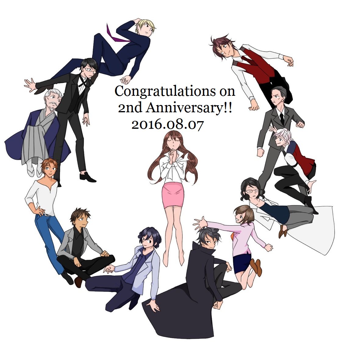 れ 眠り姫２周年おめでとうございます ２枚目はフォロワーさんが13人全員塗ってくれました スイートルームの眠り姫 眠り姫二周年 眠り姫2周年