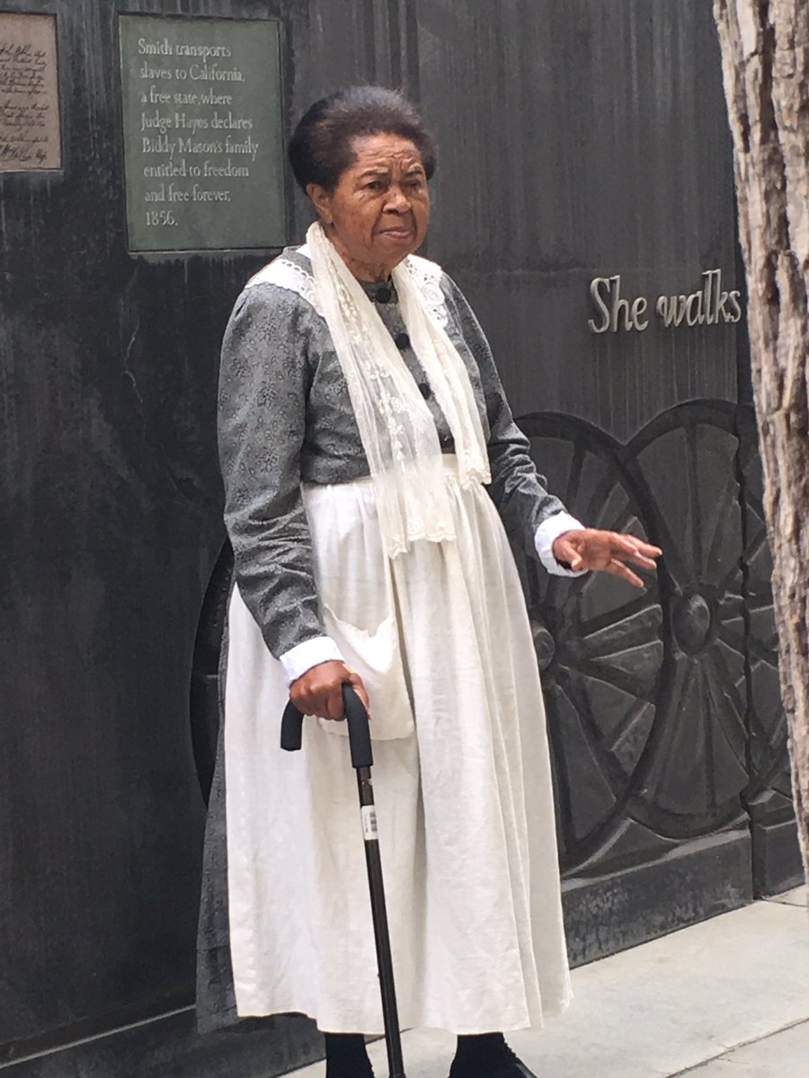 auntaneshias's tweet photo. Biddy "Grandma" Mason; "Biddy Mason's Place: A Passage in Time", a project of the Power of Place; LA #aaam2016 https://t.co/b0kmZQSgcK